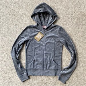 NWT Juicy Couture Velour Zip Up Hoodie
